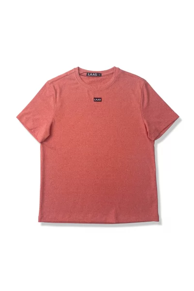 ÁO THUN CỔ TRÒN ĐỐM ĐỎ