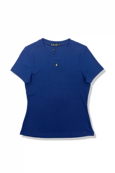 ÁO CỔ TRÒN ÔM TRƠN TAG XANH ĐEN