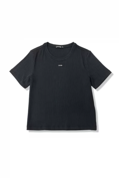 ÁO THUN NGẮN GÂN ĐEN