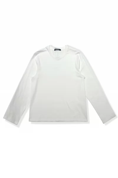 ÁO THUN COTTON TAY DÀI TRẮNG