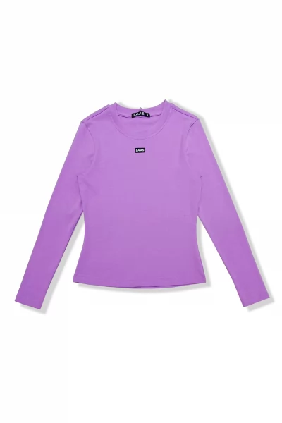 ÁO RIP COTTON TAY DÀI TÍM