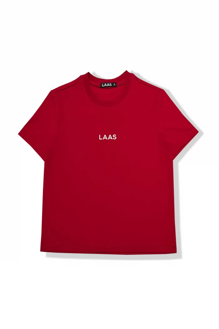 ÁO THUN COTTON IN LAAS ĐỎ ĐÔ