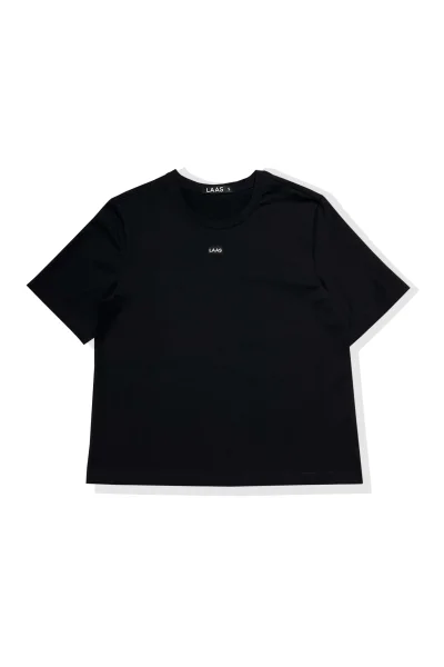 ÁO RỘNG NGẮN COTTON ĐEN
