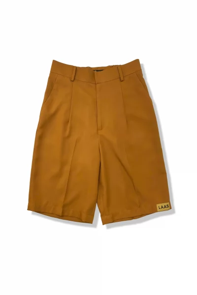 QUẦN SHORT LOGO FABRIC 2025 NÂU BÒ